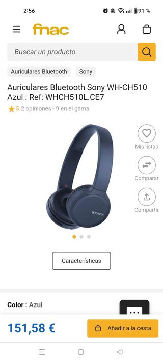 Auriculares Sony WH-CH510