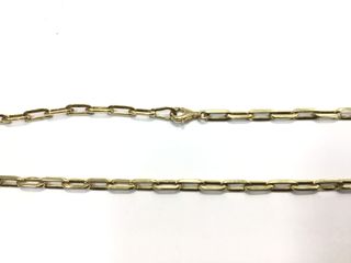 cadena oro 18k con circonita 33cm