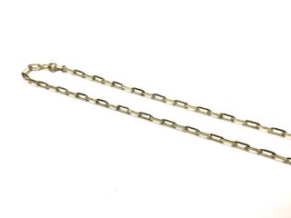 cadena oro 18k con circonita 33cm