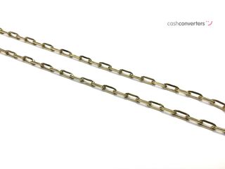 cadena oro 18k con circonita 33cm