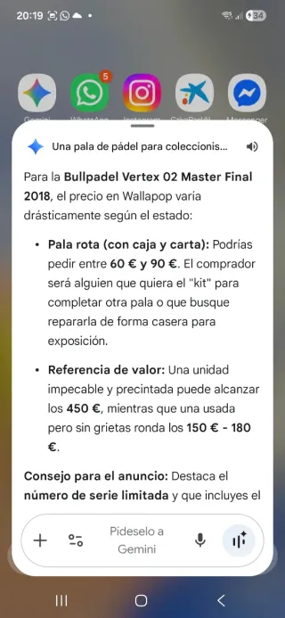 Pala Pádel Bullpadel rota