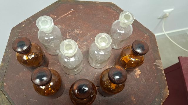 Frascos de Farmacia de cristal