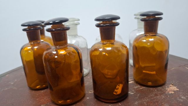 Frascos de Farmacia de cristal