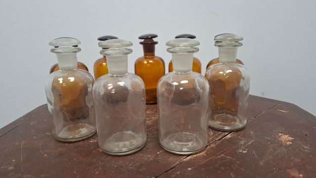 Frascos de Farmacia de cristal