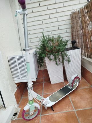 Patinete OXELO MID 9 VERDE VIOLETA
