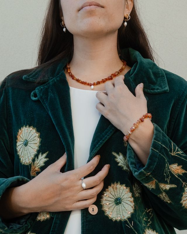 Collana con cristalli