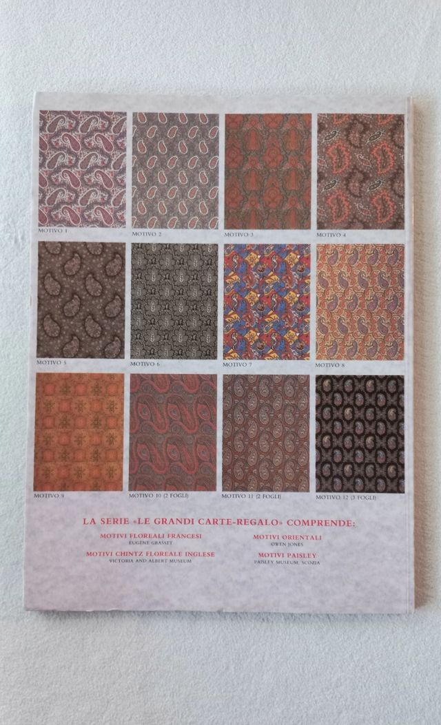 Carta decorata per regali e altro