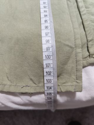 Gabardina Zara verde claro talla M