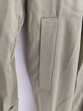 Gabardina Zara verde claro talla M