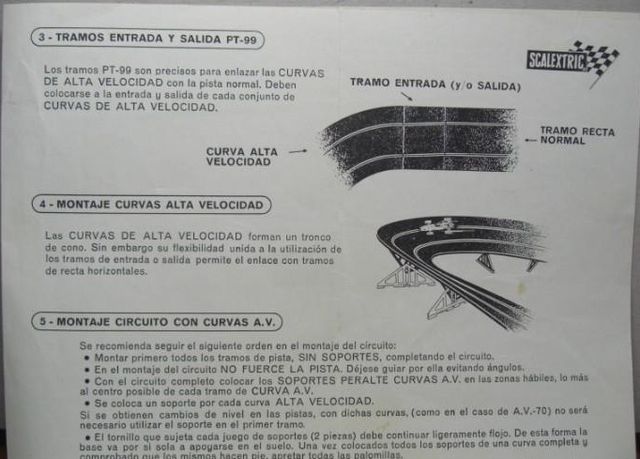 Curva alta velocidad Scalextric
