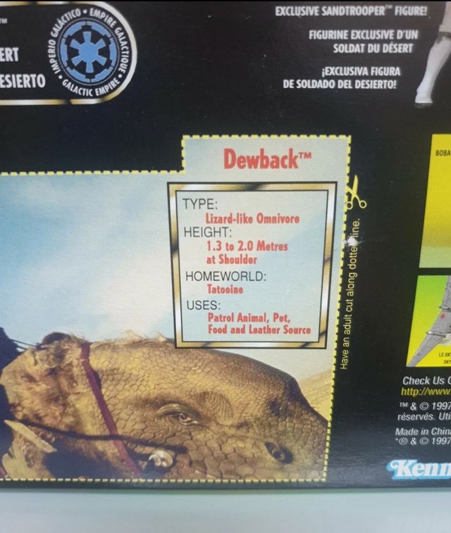 Star War Edt limitada sandtrooper dewback 1993