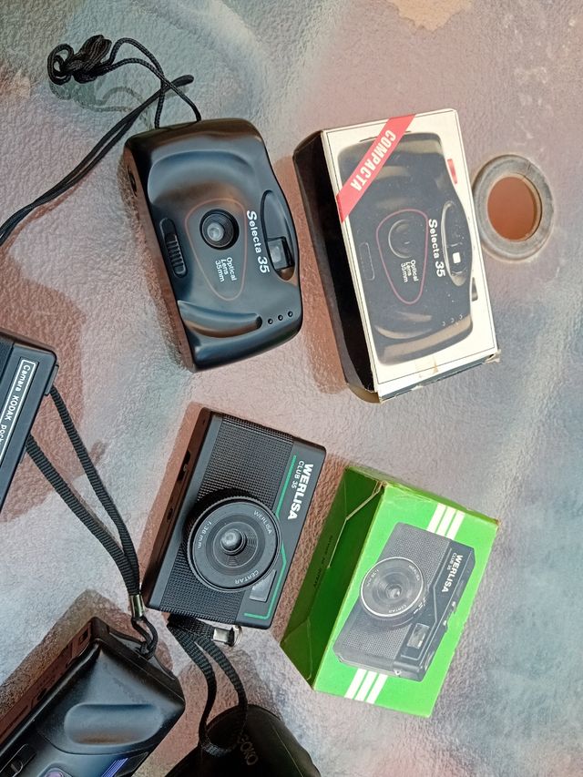 5 cámaras de colección.werlisa...kodak..