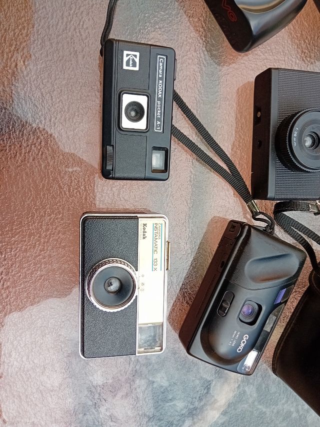 5 cámaras de colección.werlisa...kodak..