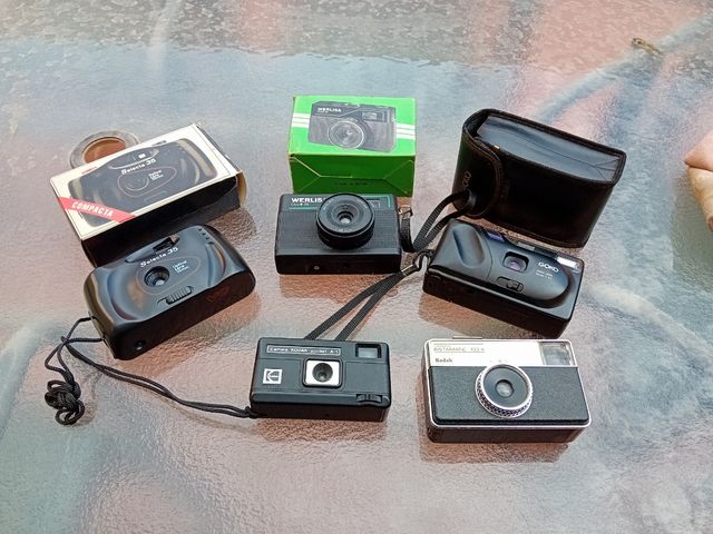 5 cámaras de colección.werlisa...kodak..