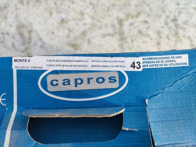 Botas seguridad motosierra o desbroce