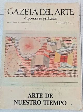 GAZETA DEL ARTE NUMERO 34 30 DICEMBRE 1974 SPAGNA