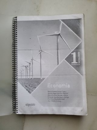 Libro de Economía 1 bachiller. Algaida
