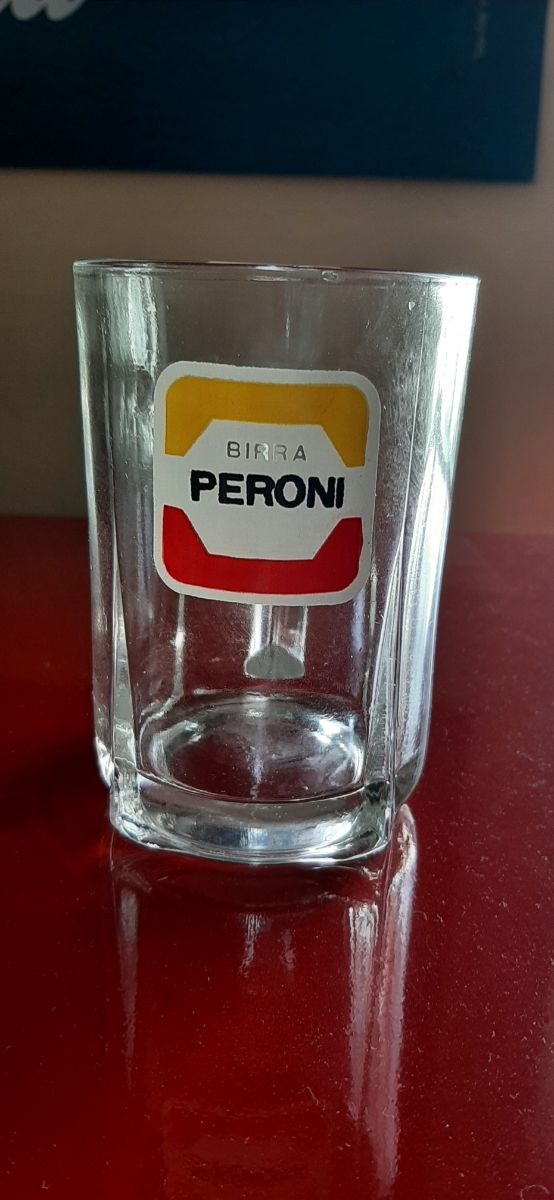 Boccale bicchiere vetro birra Peroni