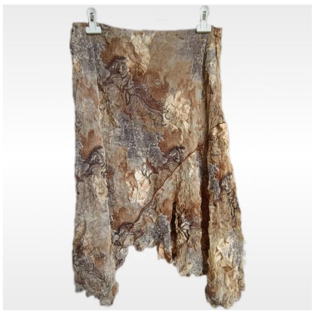 Gonna asimmetrica floreale, taglia: L 🇮🇹