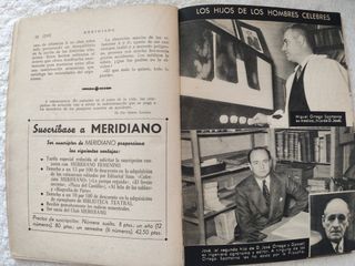 Antigua revista Meridiano Junio 1952