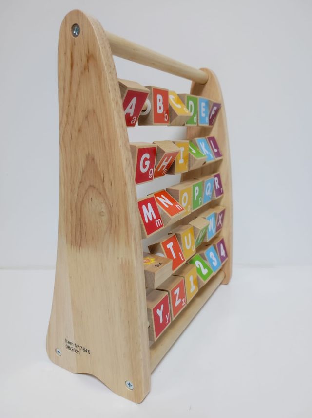 Ábaco Abecedario de madera