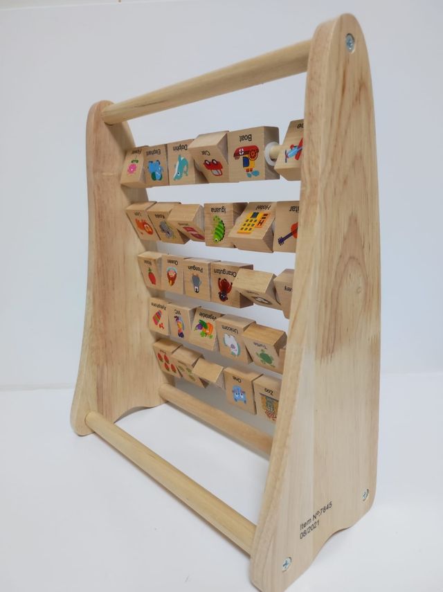 Ábaco Abecedario de madera