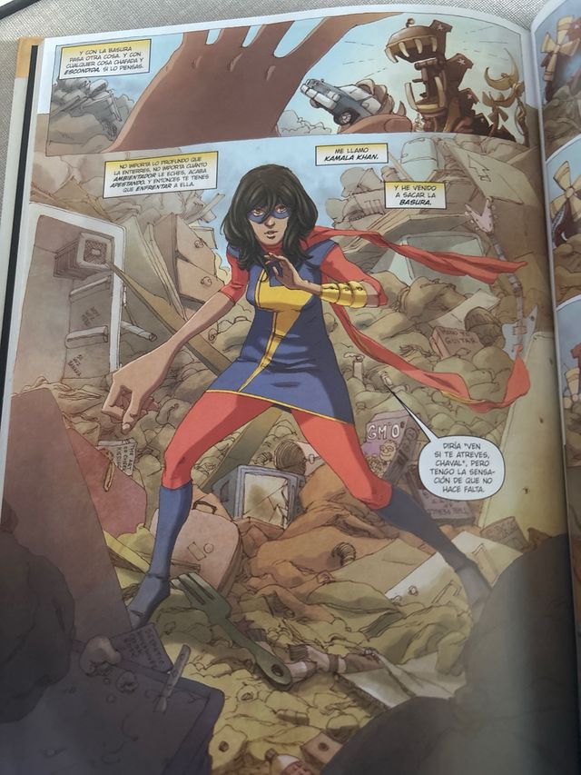 Comic Ms Marvel Fuera de lo normal