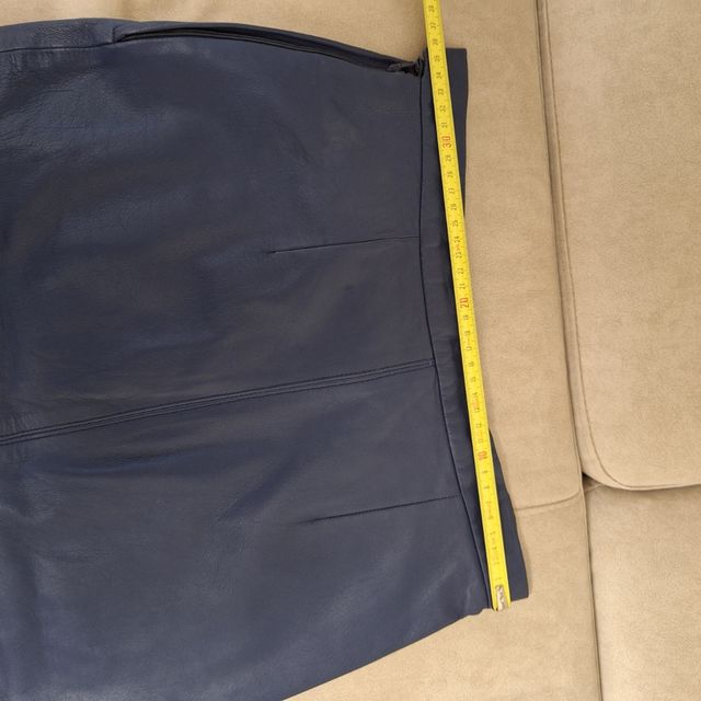 Gonna pelle vintage anni '70 su misura