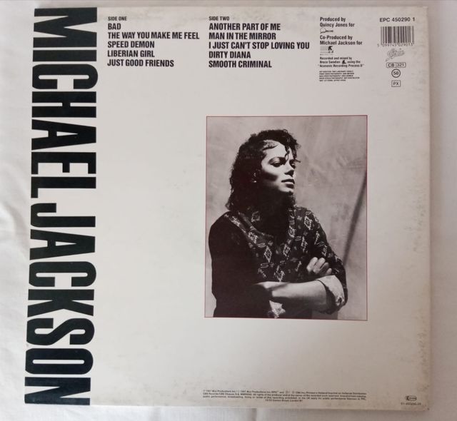 Vinile Michael Jackson BAD - 1987 