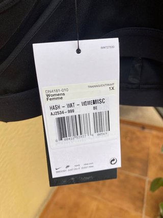 Sujetador deportivo nike