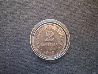 2 Centavos 1918 Hierro Portugal km 567