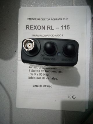 Emissor receptor Rexon RL115 VHF