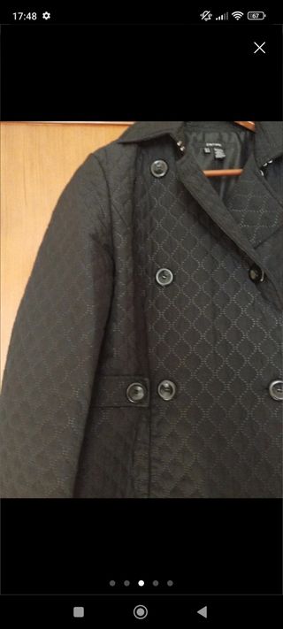 Chaquetón negro Zara.. OTOÑO