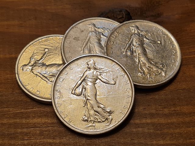 5 FRANCS Francia Plata