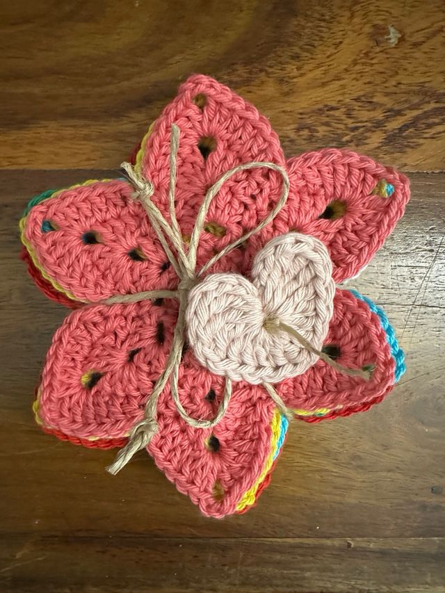 Set di sei sotto tazze o sotto bicchieri