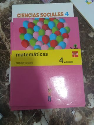 Lote de libros de 4 de Primaria 