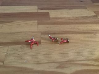 Conjto. colgante y pendientes coral rojo y oro 18k