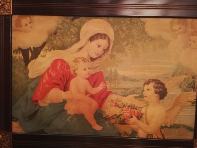 Quadro Natività antichissimo dipinto su tela