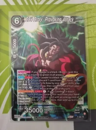 SS4 BROLY, PROVOCKING ATTACK - DRAGON BALL CARD