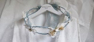 Tiara / Corona Comunión Verde Azul RosaClará