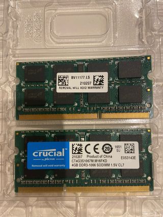 RAM DDR3 8 gb Macbook Pro