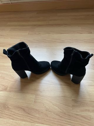 Botines ante - cuña.