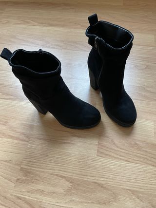 Botines ante - cuña.