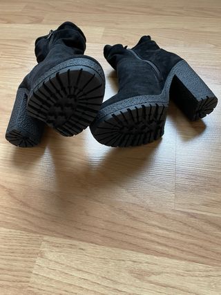 Botines ante - cuña.