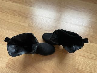 Botines ante - cuña.