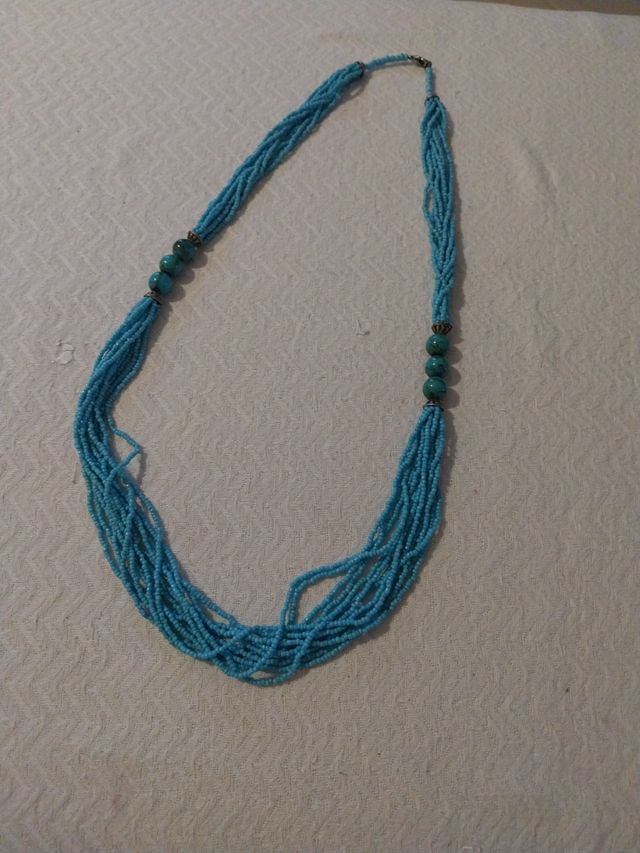 Collana vintage pasta di turchese