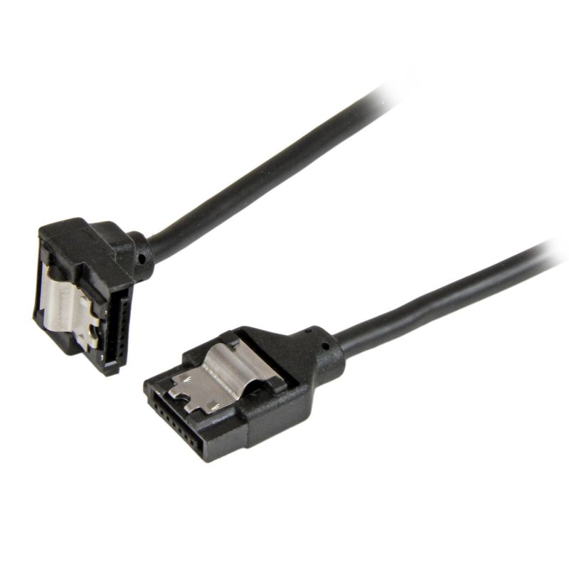 ❤️ Cable SATA acodado negro 30 cm