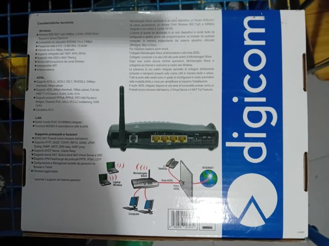 Modem wi-fi Michelangelo wave Digicom