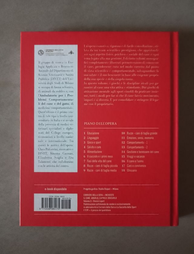 Libro sport cani