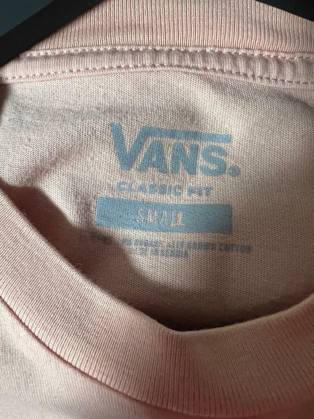 Camiseta Vans rosa talla S